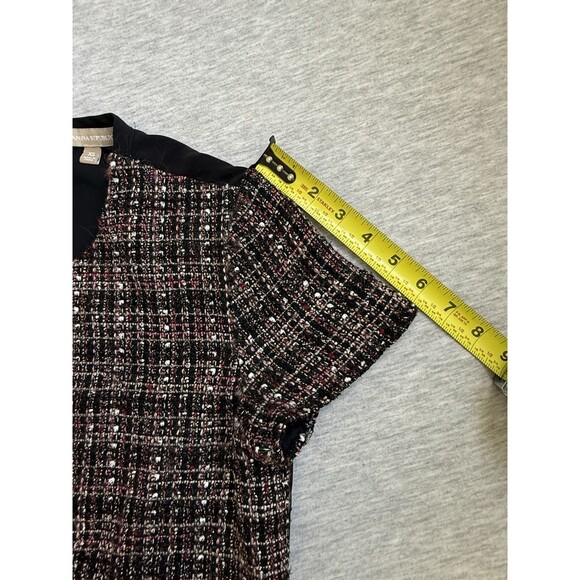 Women's Banana Republic Size XS Tweed Front Shirt Short Sleeve - Picture 6 of 9